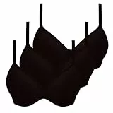 XCXC 3er-Pack Damen BHS mit Bügel Push-Up Soft BH Frauen Bequemer Bügelloser Klassische-BH mit Verstellbaren Trägern Perfekte Passform Bra Set für Alltag und Freizeit