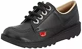 Kickers Kick Lo Core, Jungen SchnürHalbschuhe, Schwarz, 39 EU
