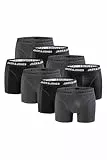 JACK & JONES Herren JACPUT Trunks 8 Pack 12259926, Dark Grey Melange/Mix 8, XL