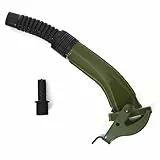 BW® Ausgießer flexibel für Metall Benzinkanister 5/10 / 20 Liter – 25cm Flex Spout inkl. Halterung für Kraftstoffkanister - Olivgrün - RAL 6003 - Made in Europe