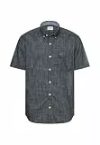 camel active Herren Kurzarmhemd mit Kontrastdetails Dunkelblau, Menswear-XL