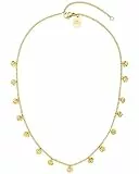 Purelei Malihini Kette (Gold) – Verstellbare Damen Kette 35-40 cm – Wasserfest & Langlebig aus Edelstahl – Elegante Halskette mit geprägten Coins im orientalischem Flair