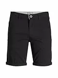 Jack & Jones Plus Men's Jpstdave Jjchino AKM Pls Chino Shorts, Black, 44