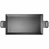 Gastrotools Grillplatte Induktion 62x27 cm – Profi Carbonstahl Teppanyaki/Plancha Grillplatte für Induktionsherd & Gas – Natürliche Antihaft-Bratfläche, Outdoor & Indoor, hohe Hitzekontrolle