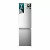 Hisense RB440N4ACC Kühl- Gefrierkombination/Total NoFrost/Multiflow 360°/ Flaschenhalter/Holiday Mode/FreshZone/ 336L(178+78)/ Essential/BxHxT: 59,5×201,7×57,9 cm/Silber [Energieklasse C]