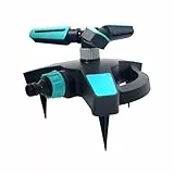 Vbvbip 2025 Neuer Propellerregner für Rasen & Garten, 360 ° drehbarer Sprinkler mit verstellbarem/steckbarem Sockel & Hochdruckdüsen, Gartenbewässerungssystem für großflächige Abdeckung