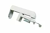 GARDINIA Klemmträger für Jalousien und Rollos mit 25-mm-Oberschienen, Montage ohne Bohren, Klemmhalter, Metall, Weiß, 2 Stück