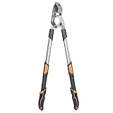 AIRAJ Schwere Astschere | 70-90cm Teleskop Astschere | Amboss Gartenschere | Scharfe SK5 Klinge | Schnelles Schneiden | Beschneidet Mühelos Äste(55mm Max) | für Frische und Verwelkte Zweige