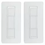 Wekity Zahnbürstenhalter Wandaufkleber, Wandaufkleber für multifunktionalen, platzsparenden Zahnbürstenhalter mit Zahnpastaspender (Wandaufkleber, 2 PCS)