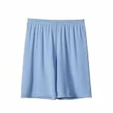 XINYUNZU Shorts für Kinder Und Teenager Jungen Sommer Casual Kurze Hose Einfarbig Schlafhose Kurz Elastische Taille Freizeitshorts Sommershorts Leicht Kurze Hosen Sale Angebote Blau 12 Jahre