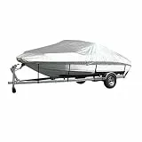 NEWFUN Abdeckplanen Für Boote, 11-13FT Bootsplane, Bootsplane Wasserdicht, Staubdichte UV-beständige Bootsplane für Yacht Schnellboot Angelboot V-Rumpf