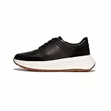 Fitflop Damen F-Mode Leather/Suede Flatform Sneakers Platform, Black, 38 EU