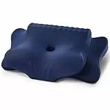 FAIORD Nackenkissen Kopfkissen, Memory Foam Dunkelblau