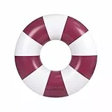 Flamingueo Schwimmring Erwachsene - Für Strand und Pool - Donut-Form - Strapazierfähiges PVC - Doppelventil - Zweifarbiges Design - Burgundy