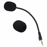 eMagTech Mikrofon Ersatz Kompatibel mit Logitech G Pro/G Pro X 7.1 Kopfhörer mit Abdeckung aus Schwamm 3.5 mm Jack Geräuschunterdrückung in Schwarz