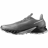 Salomon Alphacross 5 Herren Trail-Laufschuhe, Outdoor-bereit, Anhaltender Komfort, Vielseitige Performance, Pewter, 42 2/3