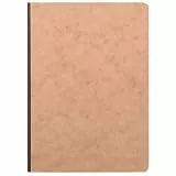 Clairefontaine 79542C - Notizbuch / Heft AgeBag DIN A5 14,8 x 21 cm, mit Leinenstruktur, kariert 96 Blatt, Tabakbraun, 1 Stück