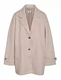 Noisy May Damen Nmalicia Ls Oversize Blazer Noos, Silver Lining, m