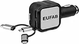 Eufab 16552 Universal KFZ USB-Ladekabel, schwarz