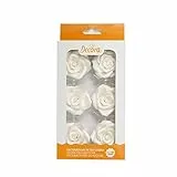 Decora 0500360 6ER-PACK GROßE ROSEN WEIß