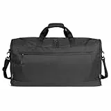 bugatti Mare Basic Reisetasche Unisex, großer Weekender mit Trolley-Aufstecksystem, schwarz