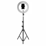 Wakects Kamera-Beleuchtungsset, dimmbar, LED-Ringlicht, USB-Kamera, Videolampe mit 1,2 m Stativ, Handy-Clip