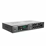 Soudesileim 5.1 Kanal Stereo Verstärker Bluetooth, 43 * 28cm Karaoke Verstärker, 600 Watt Amplifier HiFi Receiver mit Fernbedienung, SD|USB|RCA|AUX|5.0 Bluetooth|FM Radio(AV-628BT)