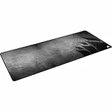 Corsair MM350 PRO Spritzwassergeschütztes Premium-Gaming-Mauspad Aus Stoff (Fläche 93 × 40 Cm, Mikrofasergewebe, 4mm Starke Weiche Gummikonstruktion, Gummiunterseite) Extended XL, Schwarz/Grau