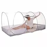 RNPKZ Faltbares Moskitonetz, Moskitonetz Pop Up 190x90x90cm,Faltbares Bettzelt,Einfache & SchnelleInstallation,Mosquito Netz Reise,Tragbares Einzelbett Moskitonetzs für Reisen Camping Wohnheim Zuhause