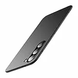 Galful Hülle für Samsung Galaxy S24 Hardcase,Schlankes Handyhülle Samsung S24 Slim Case 0.3 mm dick Fit Mattes Finish Anti-Fingerabdruck Schutzhülle PC rutschfest Hartschale-Schwarz