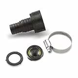 ensipart Pumpenanschlusstück 1' Gewinde für 3/4' und 1' Schläuche kompatibel mit Kärcher 6.997-359.0 69973590 Pumpenanschusstück mit Rückschlagventil
