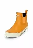 MADSea Unisex Gummistiefelette Short Story | Regenstiefel Gummistiefel Gartenschuhe Wasserdicht Segelstiefel | Kurzer Schaft Knöchelhoch, Gelb/Weiß, 44 EU