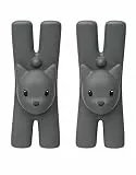 Alessi Lampo,Set 2 Mollette Nero
