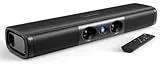 Saiyin Soundbar mit verstärktem Bass – Doppelte größere Tieftöner & doppelte Bass-Ports, Soundbar für Smart-TV mit 90W Spitzenleistung, 17,1-Zoll-Soundbar mit Bluetooth 5.3/TV-ARC/Optical/AUX-Eingang