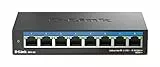 D-Link DMS-108 8-Port Multi-Gigabit Unmanaged Desktop Switch (8X 2,5G Ports, Lüfterlos, Kompakt, Metal Gehäuse, QoS, Plug and Play)