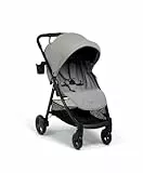 Mamas & Papas Armadillo Faltbarer Kinderwagen mit kompakter Einhandklappung, feststellbaren Rädern & geräumiger verstellbarer Verdeck, Kreide (Grau)