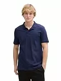 TOM TAILOR Denim Piqué Poloshirt aus Baumwolle