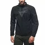 Dainese - Ignite Air Tex Jacket, Motorrad Sommerjacke, Mesh Gewebe, Herren Motorradjacke, Weiche Protektoren, Schwarz/Schwarz/Reflex Grau, 48