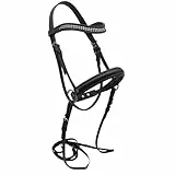 PFIFF 103111 Hobby Horsing Spieltrense gebisslose Trense für Hobby Horse Spielpferd Plüsch-Pferd, Schwarz