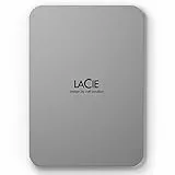 LaCie Mobile Drive Moon 5TB, Tragbare Externe Festplatte, 2.5 Zoll, Mac & PC, silber, inkl. Data Rescue Service (STLP5000400)