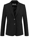 Gerry Weber Damen met lange mouwen Blazer, Schwarz, 48 EU