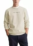 Marc O'Polo Denim Herren Sweatshirt aus Bio-Baumwolle Regular Fit, Beige (Chalky Sand), L