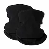 2 Stück Damen Herren Winter Loop Schal Weichem Fleece Halswärmer Halstuch Winddicht Ski Maske Schlauchschal Warmer für Fahrrad Motorrad Skifahren