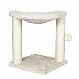 TRIXIE Kratzbaum Baza 50 cm in creme – kleiner & kompakter Katzenbaum mit gemütlicher Liegemulde, komfortabel & stabil – 44541