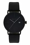 Gigandet Herren-Armbanduhr Quarz Analog Lederarmband schwarz Minimalism G42-004