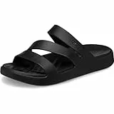 Crocs Herren Getaway Strappy Sandalen, Black, 38/39 EU