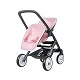 Smoby – Maxi Cosi Zwillings-Sportwagen Rosa - für Puppen bis 42 cm – Puppenwagen für zwei Puppen im Quinny-Design, für Kinder ab 3 Jahren