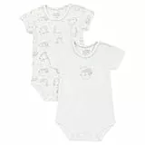 Chicco, Body Neugeborenen Kurzarm, mit Bequemer Beinöffnung mit Knöpfen, aus Weichem Stoff, Waschbar in der Waschmaschine, Babykleidung/Babykleidung 0-24 Monate, Geburtsgeschenkidee