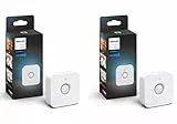 Philips Hue Bewegungssensor, Zubehör System, intelligenter Bewegungsmelder, Tageslichtsensor, Weiß (Doppelpack)