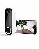 Arlo HD Video Türklingel Mit Kamera Kabellos, 1080p, WLAN Doorbell, Bewegungsmelder, 2-Wege-Audio, Ring Sirene, Haustür Nachtsicht, Smart Home, Alexa Kompatibel + Arlo Secure Plan Testzeitraum, Weiß